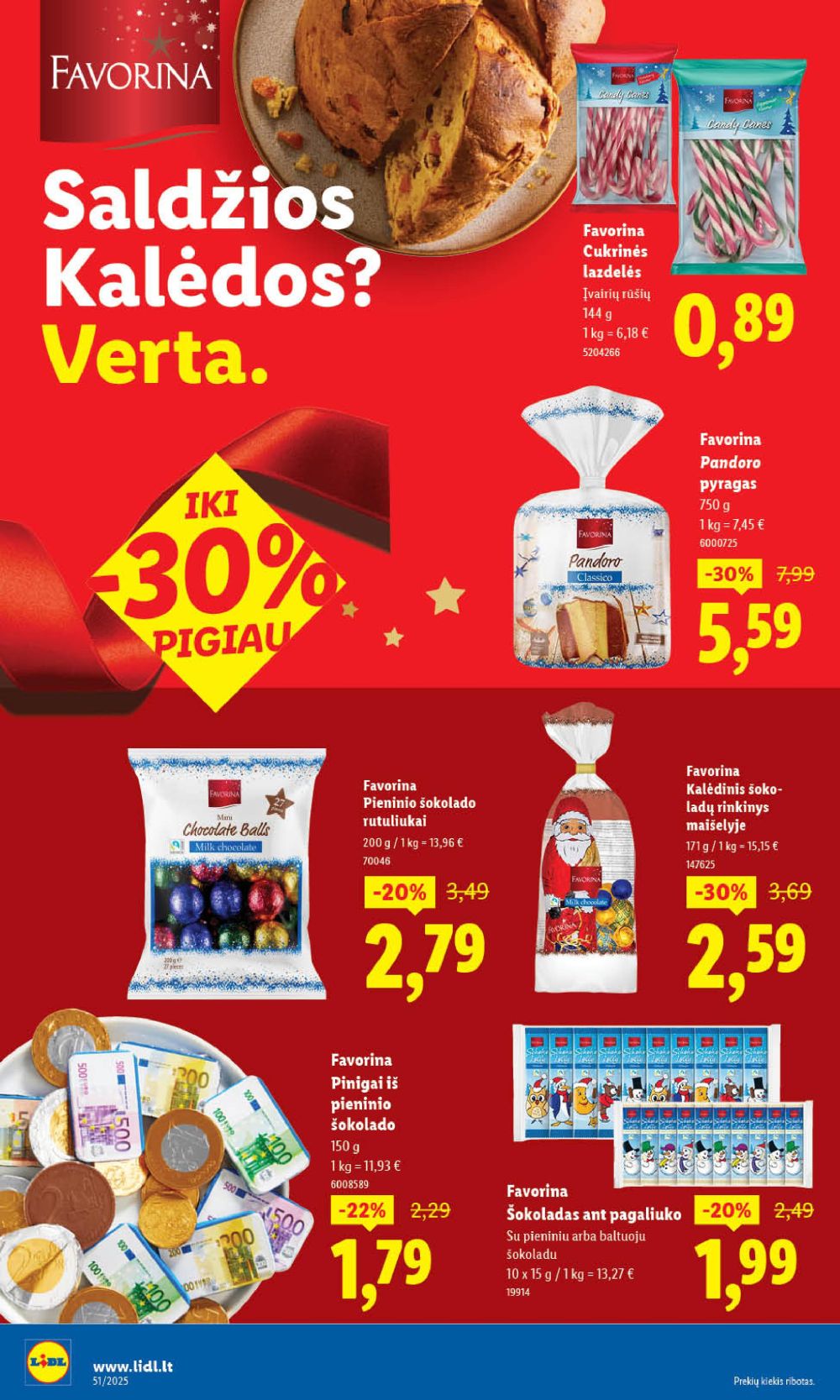 LIDL - Maisto prekių pasiūlymai (2025 12 15 - 2025 12 21) | 16