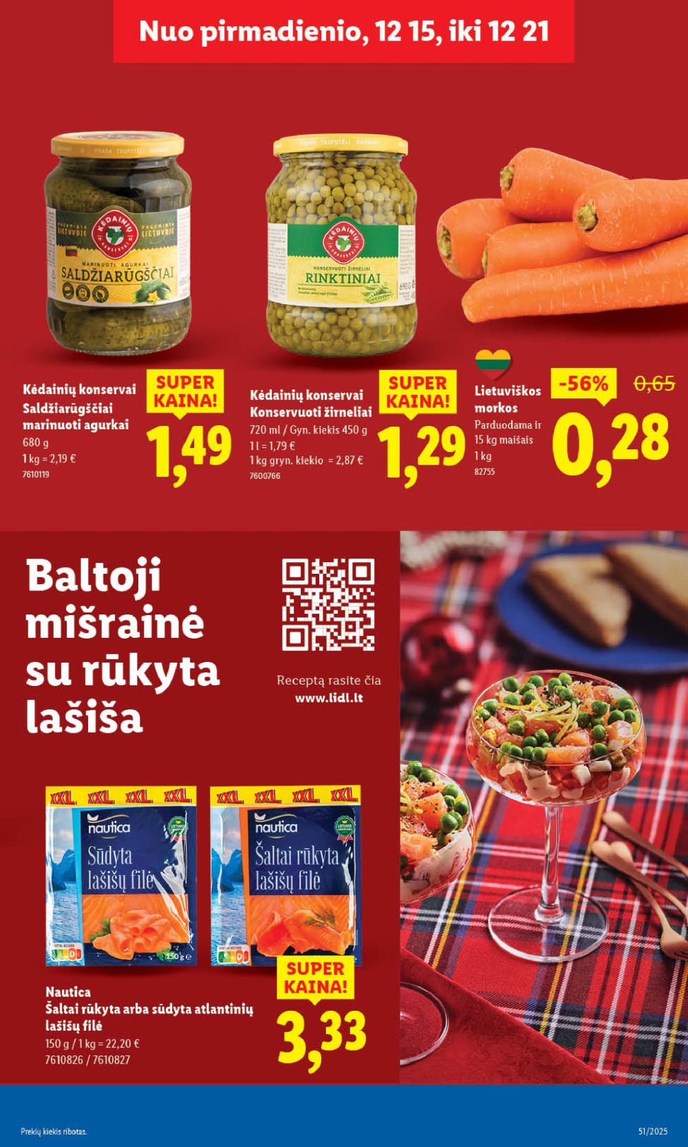 LIDL - Maisto prekių pasiūlymai (2025 12 15 - 2025 12 21) | 21