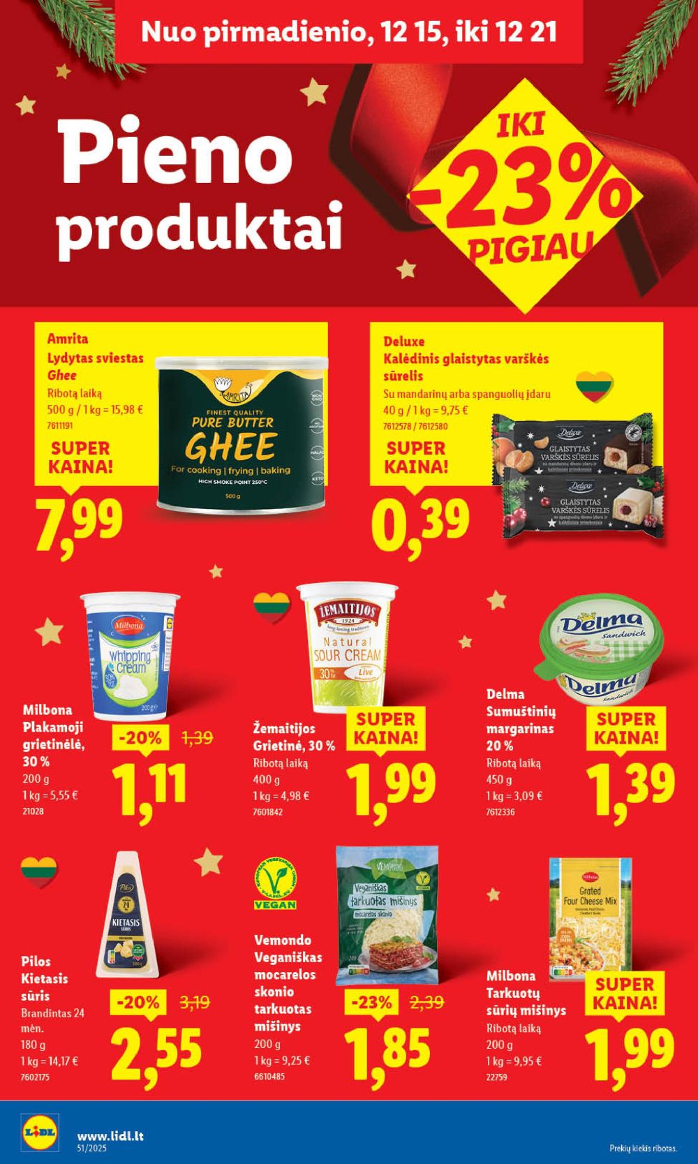 LIDL - Maisto prekių pasiūlymai (2025 12 15 - 2025 12 21) | 28