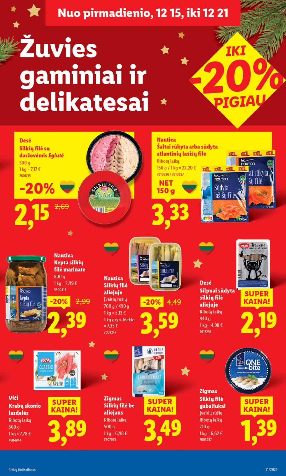 LIDL - Maisto prekių pasiūlymai (2025 12 15 - 2025 12 21) | 31