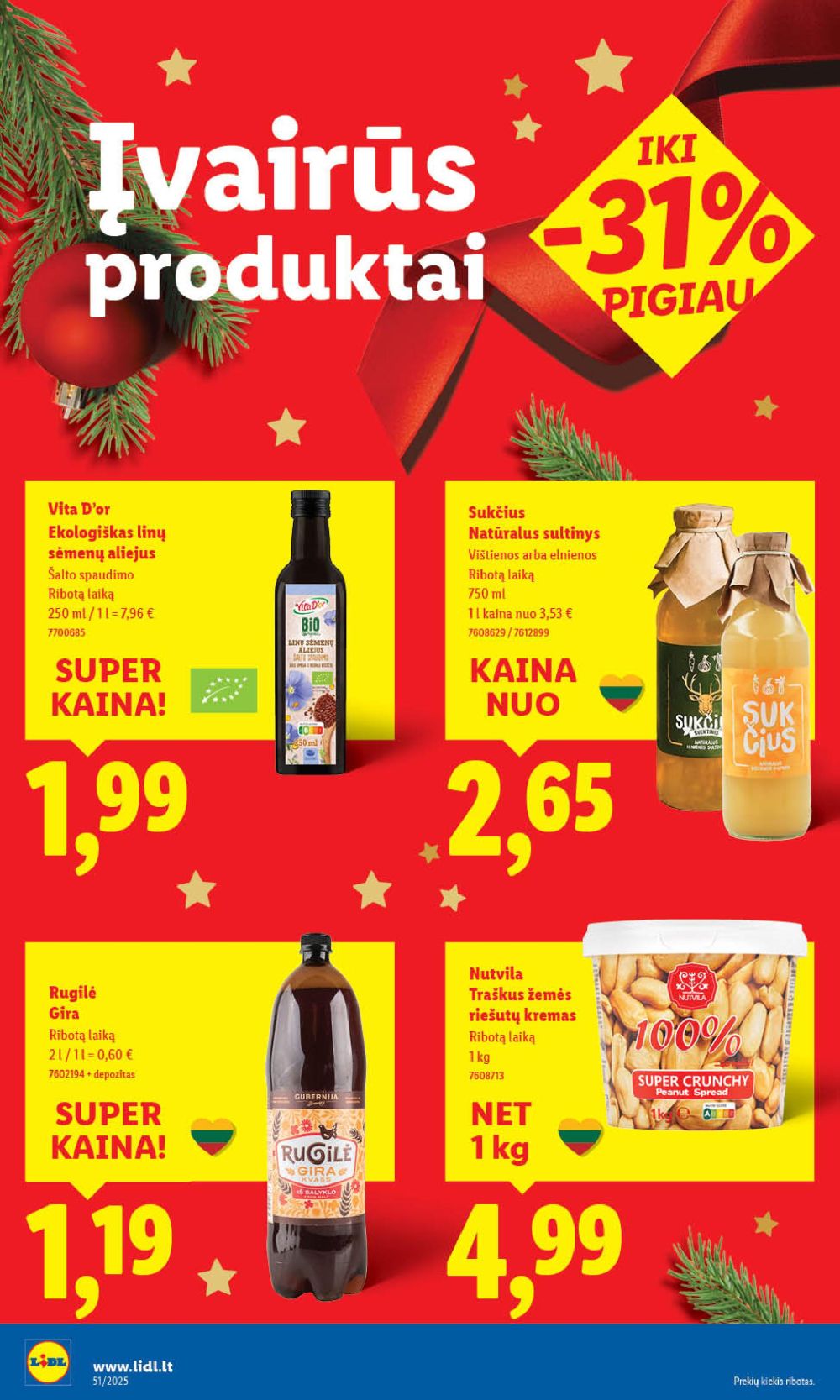 LIDL - Maisto prekių pasiūlymai (2025 12 15 - 2025 12 21) | 38