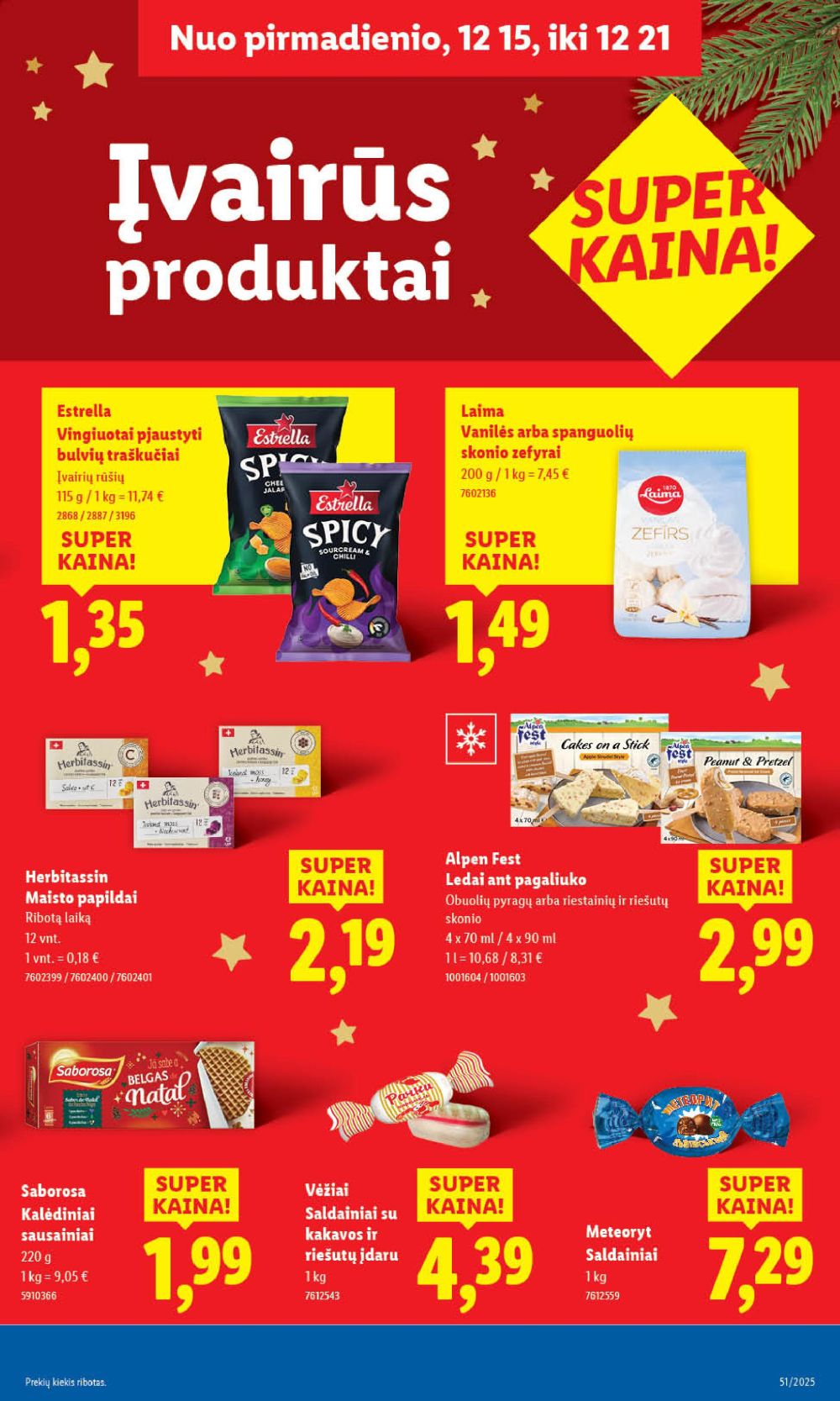 LIDL - Maisto prekių pasiūlymai (2025 12 15 - 2025 12 21) | 42
