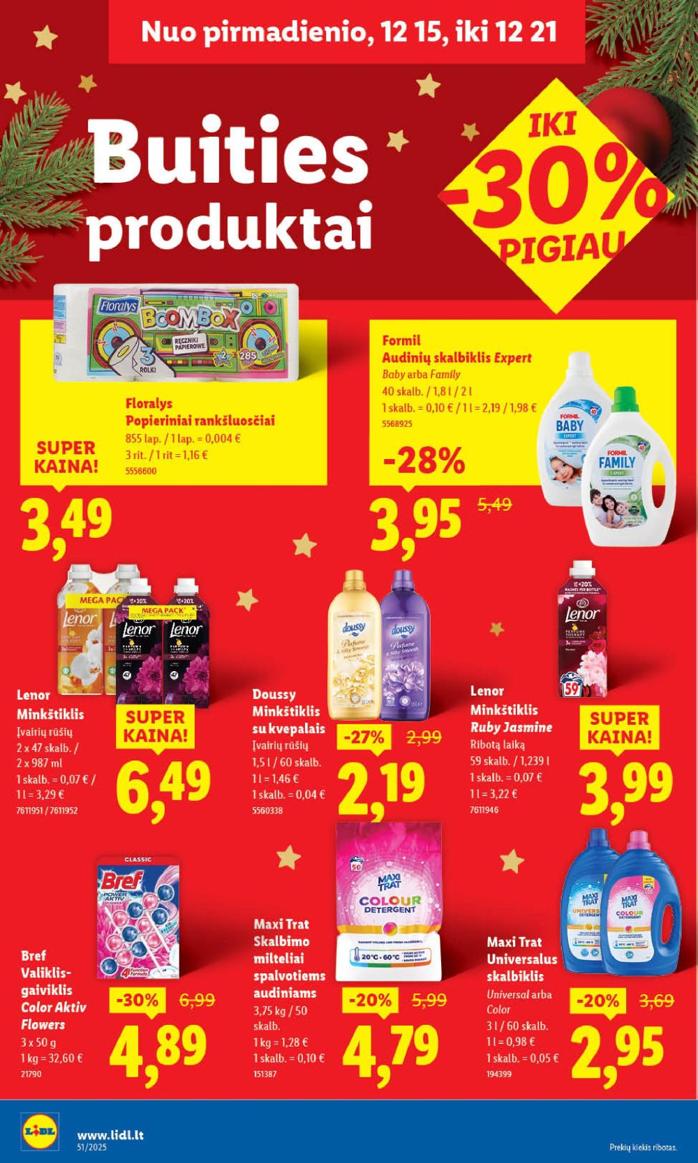 LIDL - Maisto prekių pasiūlymai (2025 12 15 - 2025 12 21) | 44