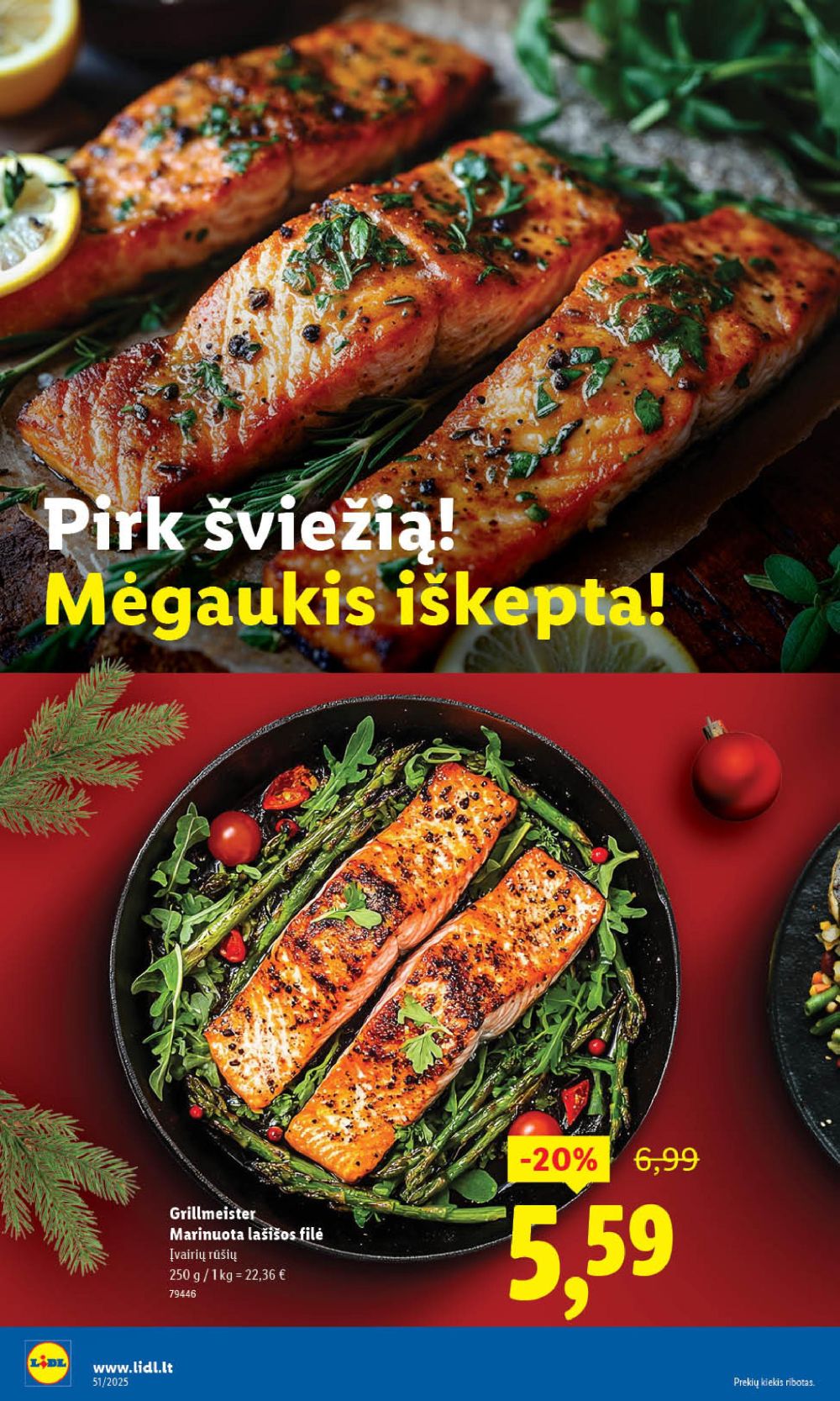LIDL - Maisto prekių pasiūlymai (2025 12 15 - 2025 12 21) | 52