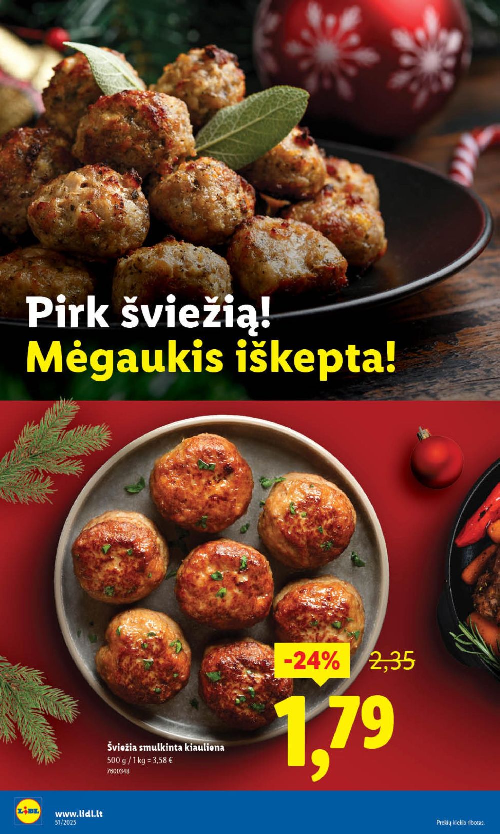 LIDL - Maisto prekių pasiūlymai (2025 12 15 - 2025 12 21) | 10