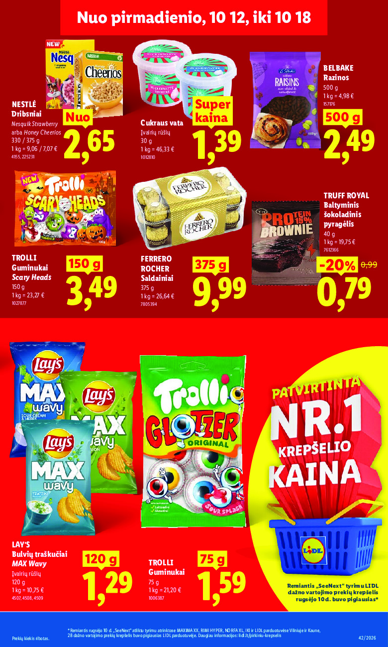 MAISTO PREKIŲ PASIŪLYMAI (2026-10-12 - 2026-10-18) | 17