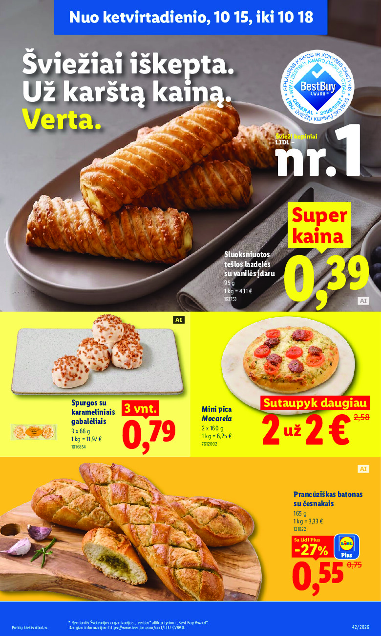 MAISTO PREKIŲ PASIŪLYMAI (2026-10-12 - 2026-10-18) | 39