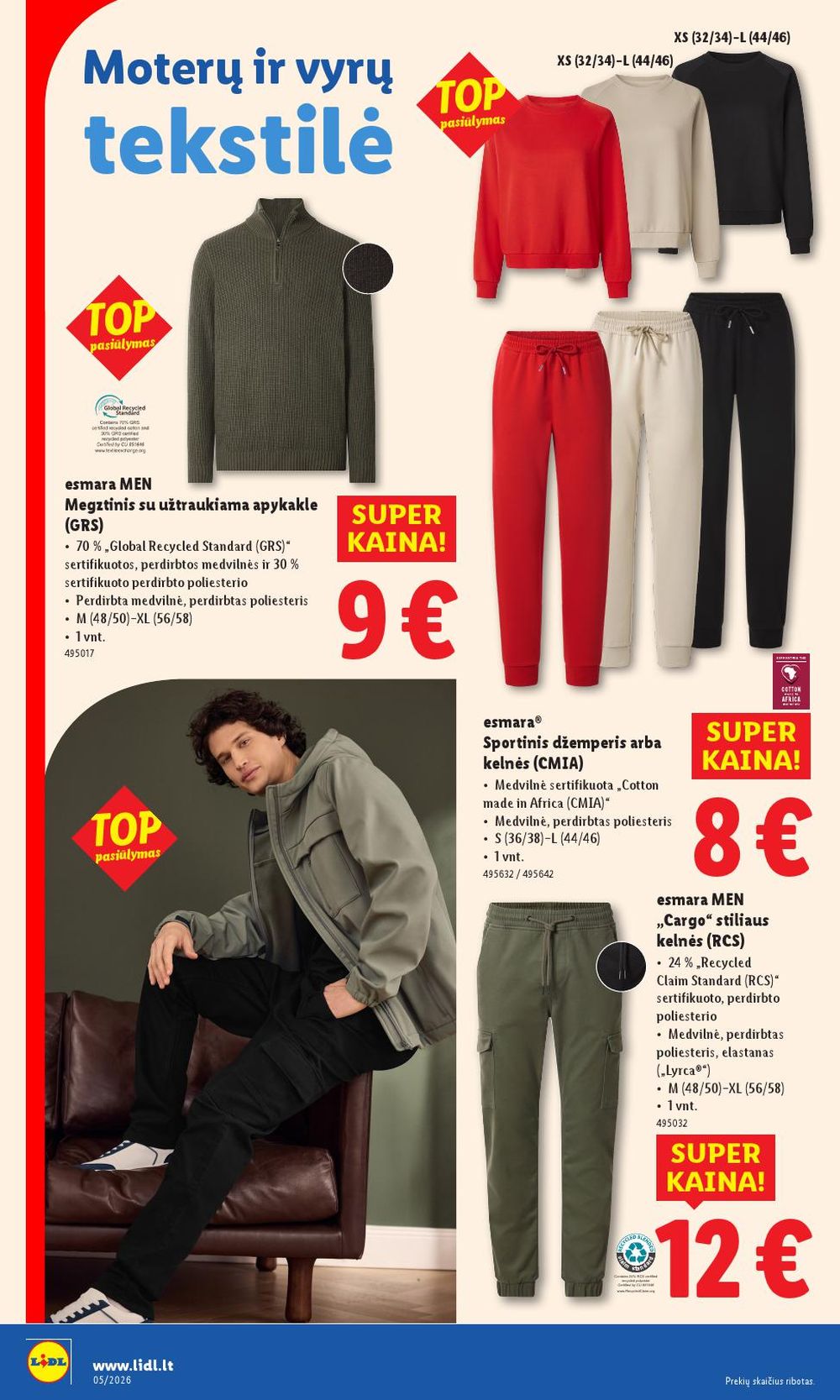 LIDL - Ne maisto prekių pasiūlymai (2026 01 26 - 2026 02 01) | 2