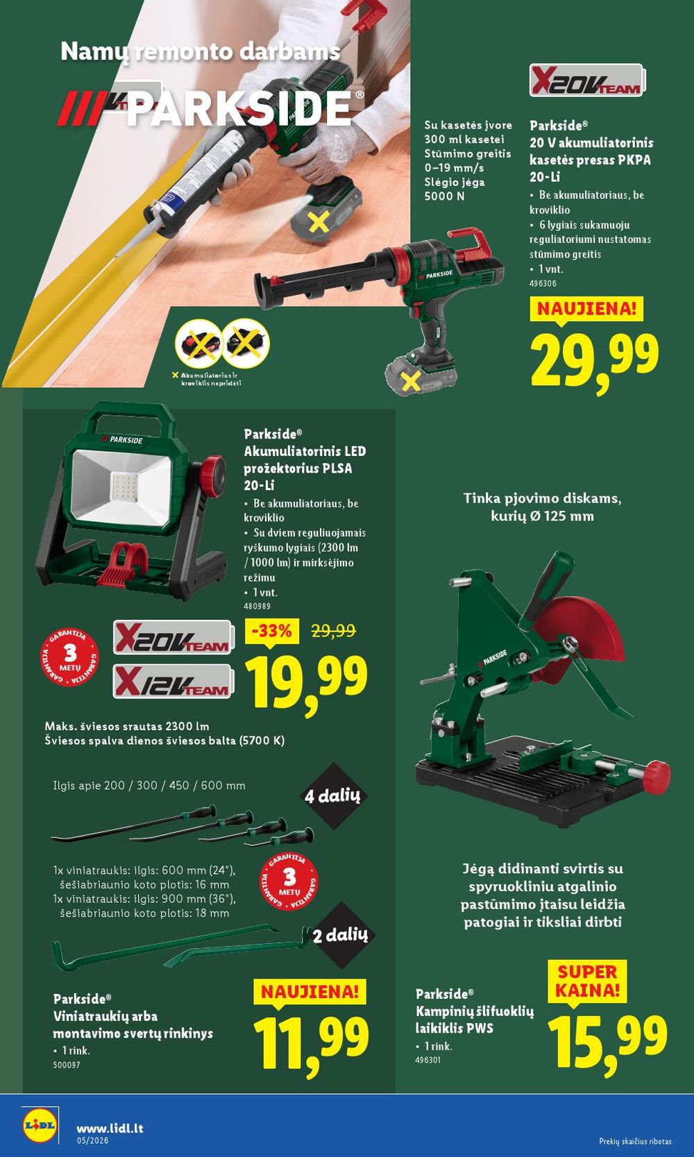 LIDL - Ne maisto prekių pasiūlymai (2026 01 26 - 2026 02 01) | 12