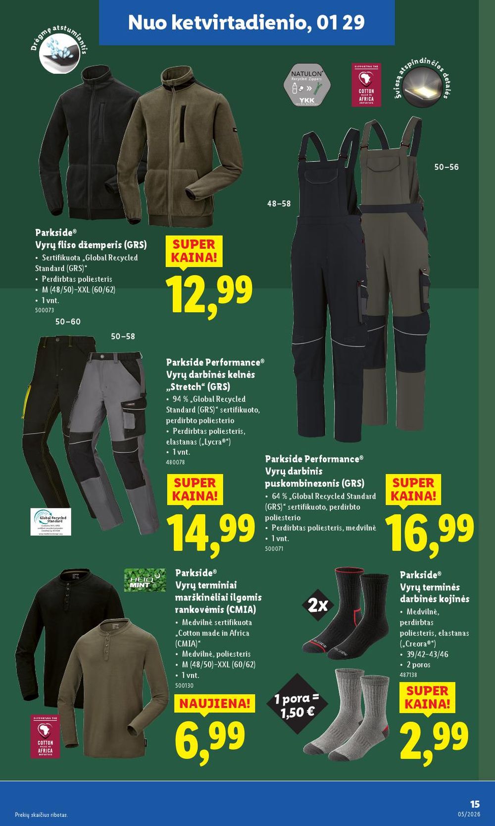 LIDL - Ne maisto prekių pasiūlymai (2026 01 26 - 2026 02 01) | 15