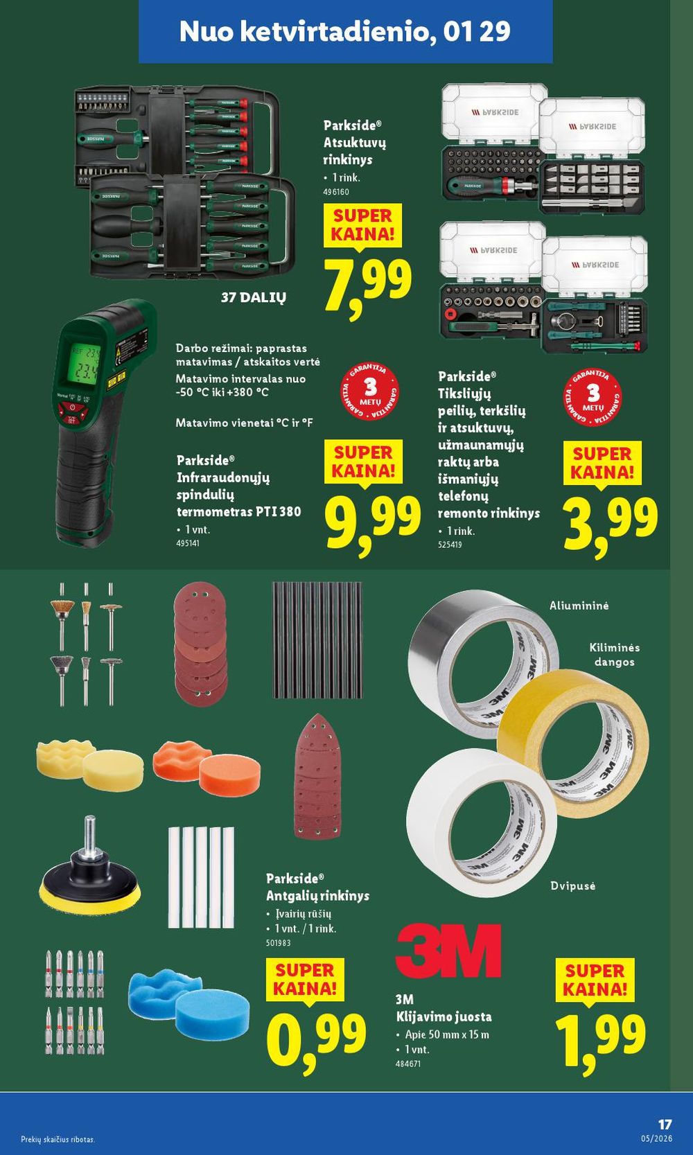 LIDL - Ne maisto prekių pasiūlymai (2026 01 26 - 2026 02 01) | 17