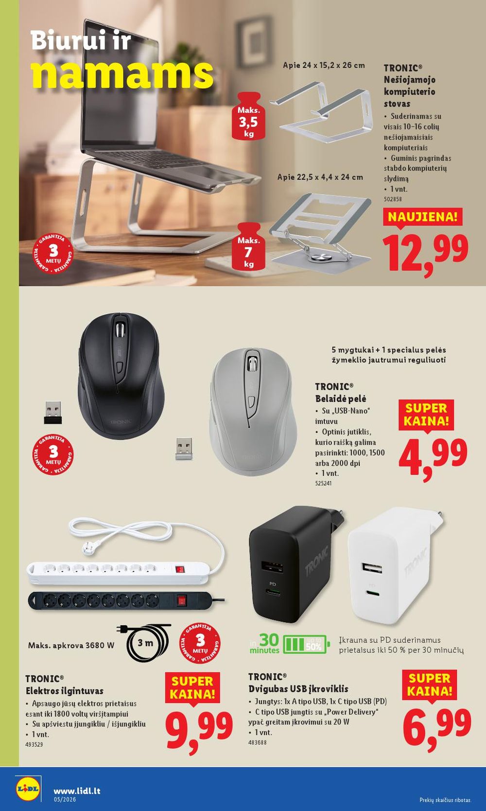 LIDL - Ne maisto prekių pasiūlymai (2026 01 26 - 2026 02 01) | 18