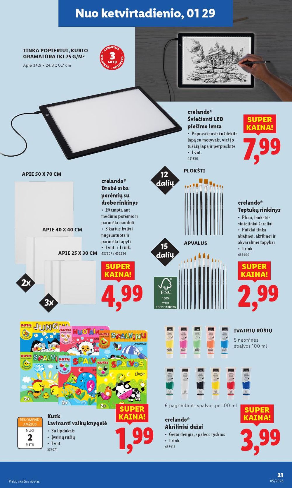 LIDL - Ne maisto prekių pasiūlymai (2026 01 26 - 2026 02 01) | 21