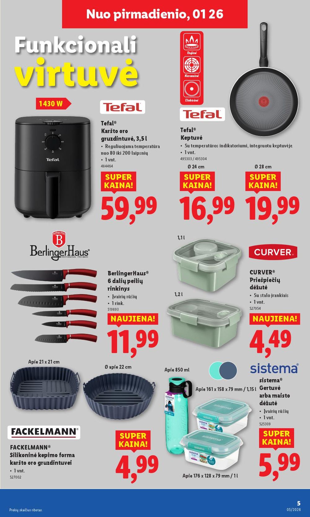 LIDL - Ne maisto prekių pasiūlymai (2026 01 26 - 2026 02 01) | 5