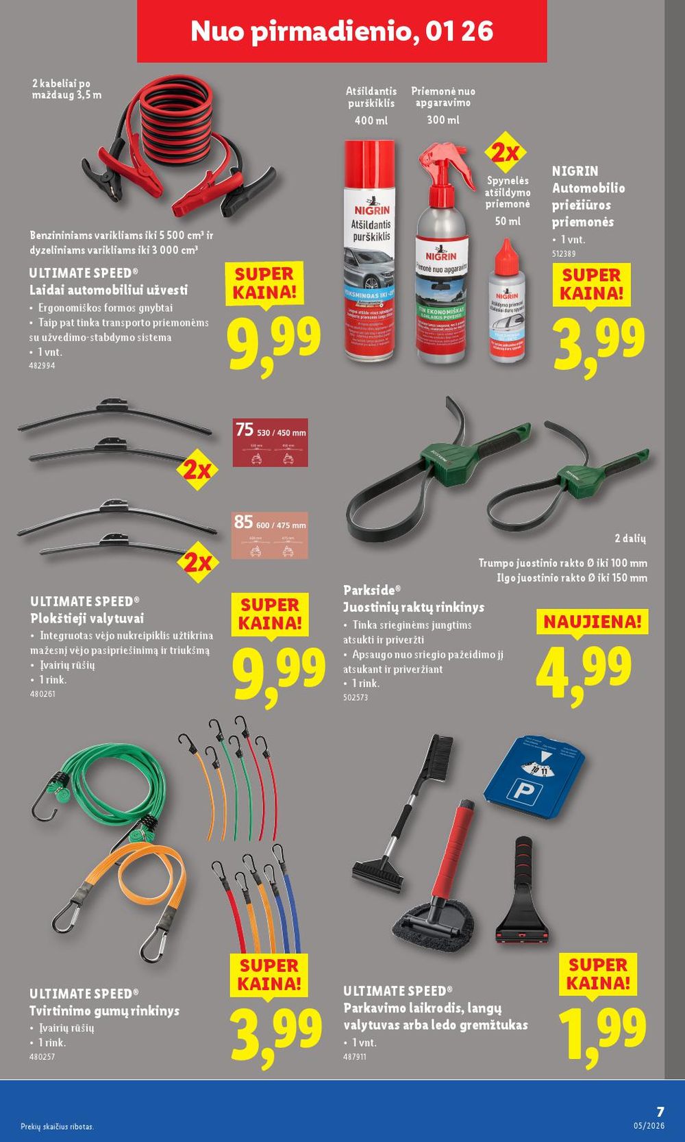 LIDL - Ne maisto prekių pasiūlymai (2026 01 26 - 2026 02 01) | 7