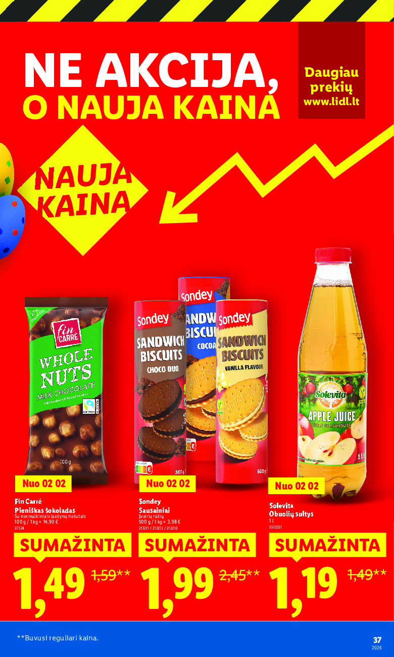 Ne akcija, o nauja kaina (2026-01-05 - 2026-03-30) | 37