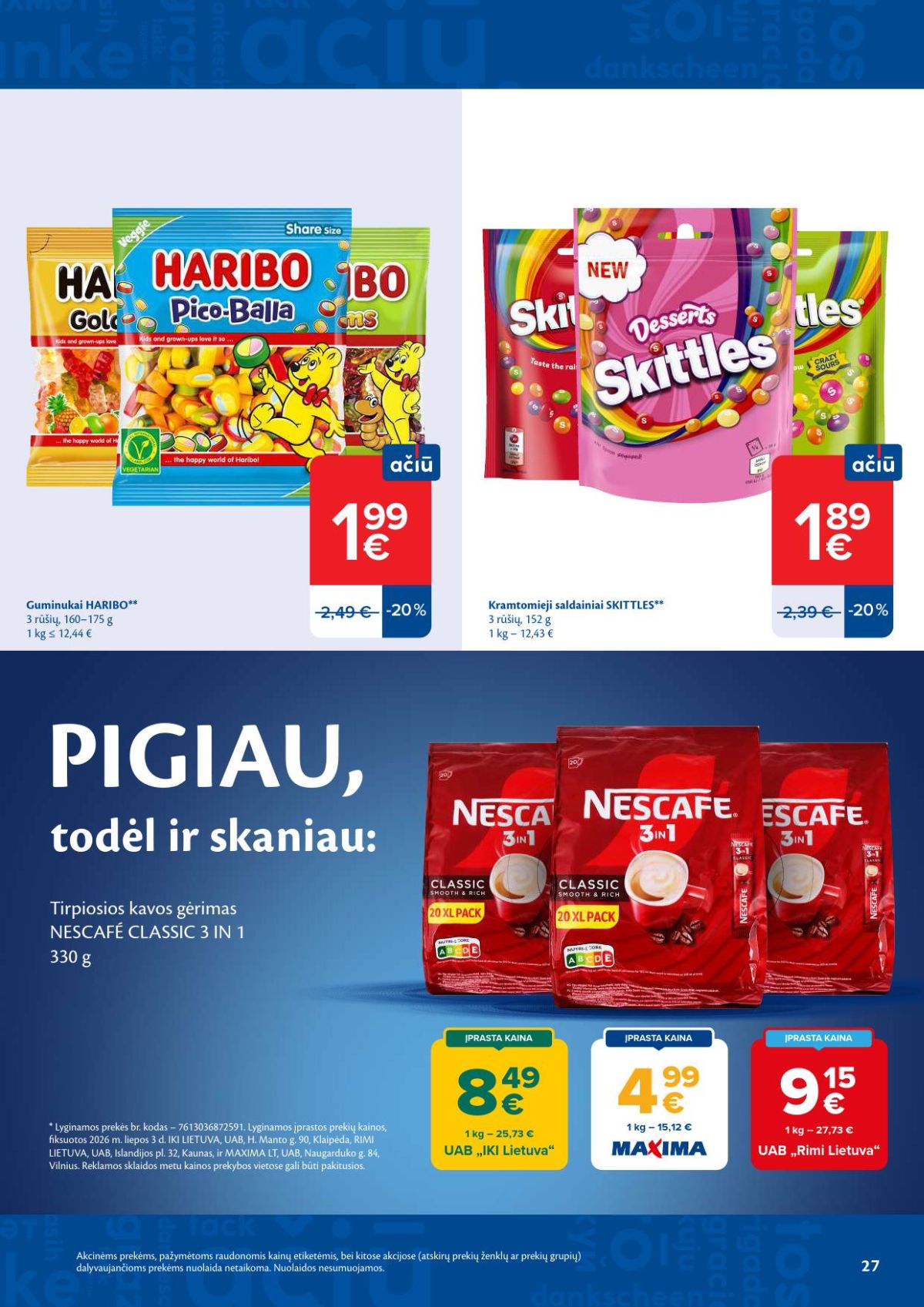 MAXIMA - Kaininis leidinys Nr.29 (2026 07 14 - 2026 07 20) | 14