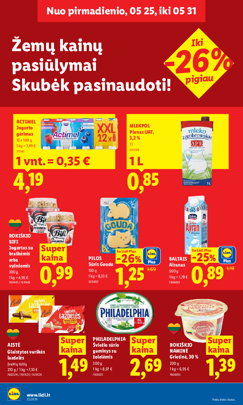 MAISTO PREKIŲ PASIŪLYMAI (2026-05-25 - 2026-05-31) | 12