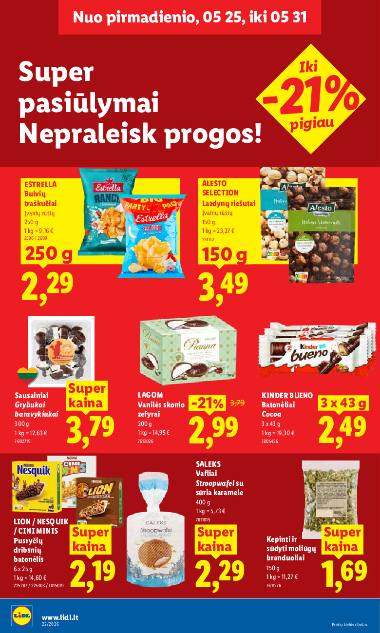 MAISTO PREKIŲ PASIŪLYMAI (2026-05-25 - 2026-05-31) | 14
