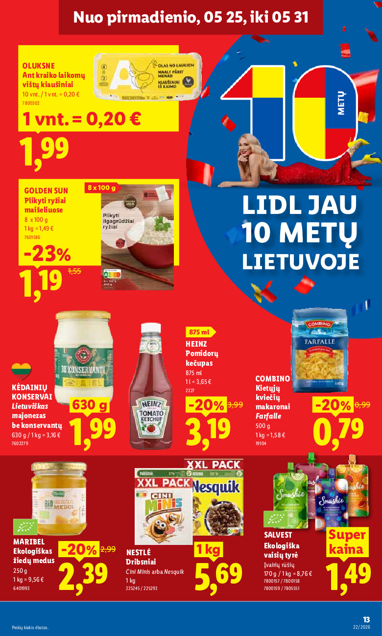 MAISTO PREKIŲ PASIŪLYMAI (2026-05-25 - 2026-05-31) | 15