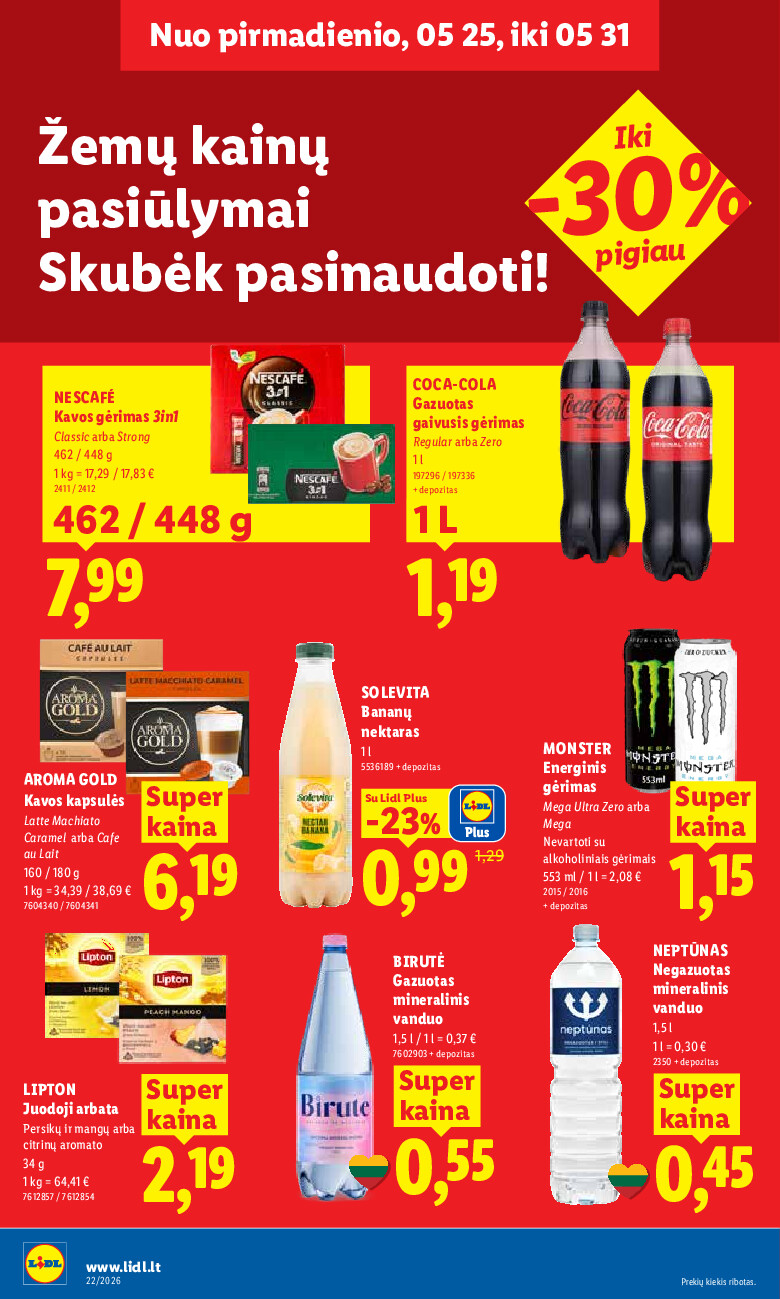 MAISTO PREKIŲ PASIŪLYMAI (2026-05-25 - 2026-05-31) | 16