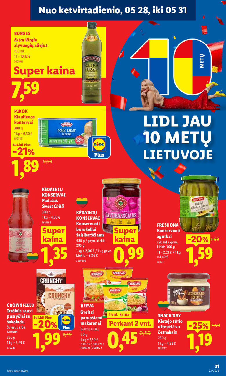 MAISTO PREKIŲ PASIŪLYMAI (2026-05-25 - 2026-05-31) | 23