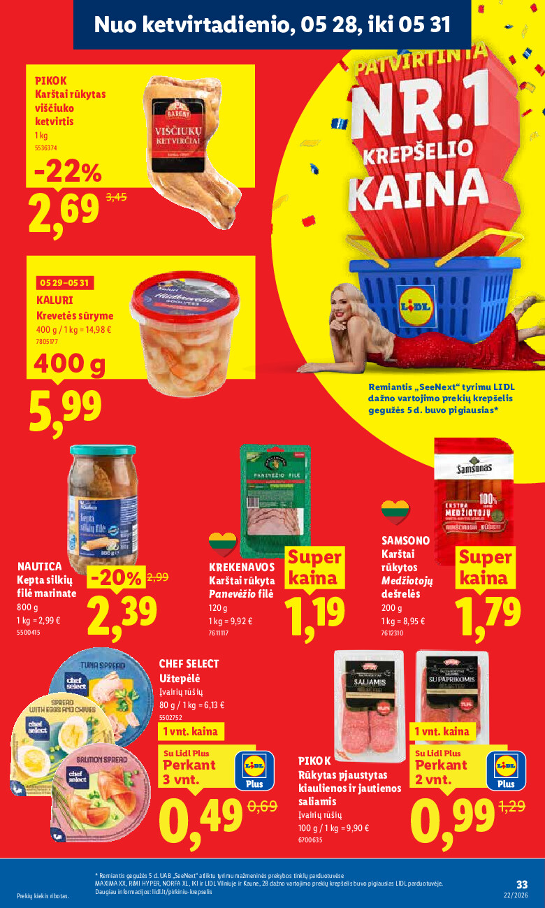 MAISTO PREKIŲ PASIŪLYMAI (2026-05-25 - 2026-05-31) | 25