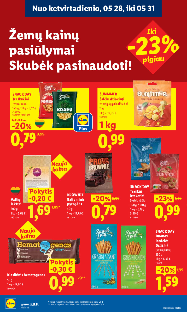 MAISTO PREKIŲ PASIŪLYMAI (2026-05-25 - 2026-05-31) | 26