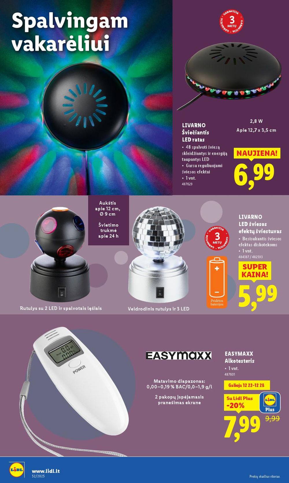 LIDL - Ne maisto prekių pasiūlymai (2025 12 22 - 2025 12 28) | 16