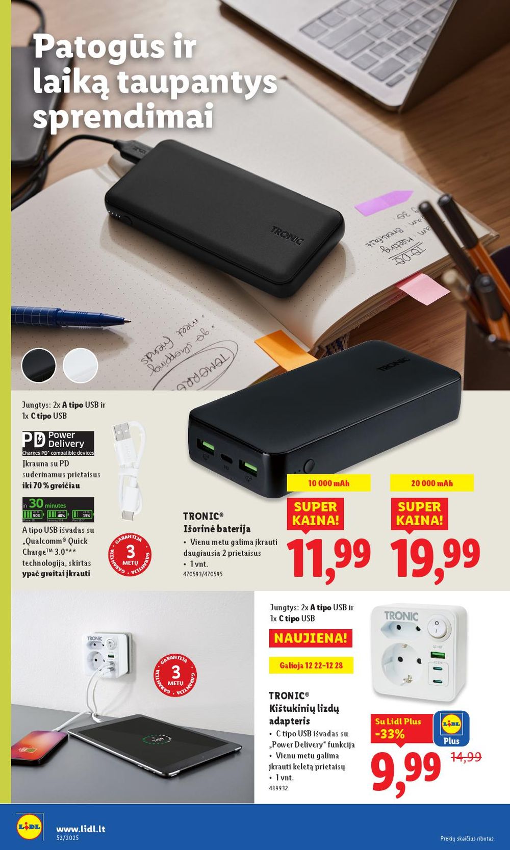 LIDL - Ne maisto prekių pasiūlymai (2025 12 22 - 2025 12 28) | 18