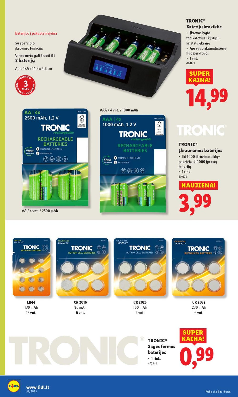 LIDL - Ne maisto prekių pasiūlymai (2025 12 22 - 2025 12 28) | 20