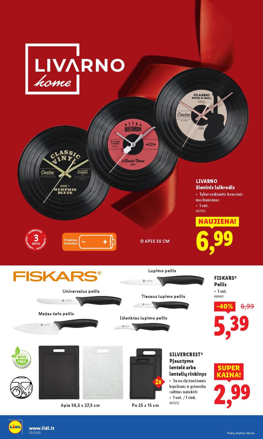 LIDL - Ne maisto prekių pasiūlymai (2025 12 22 - 2025 12 28) | 6