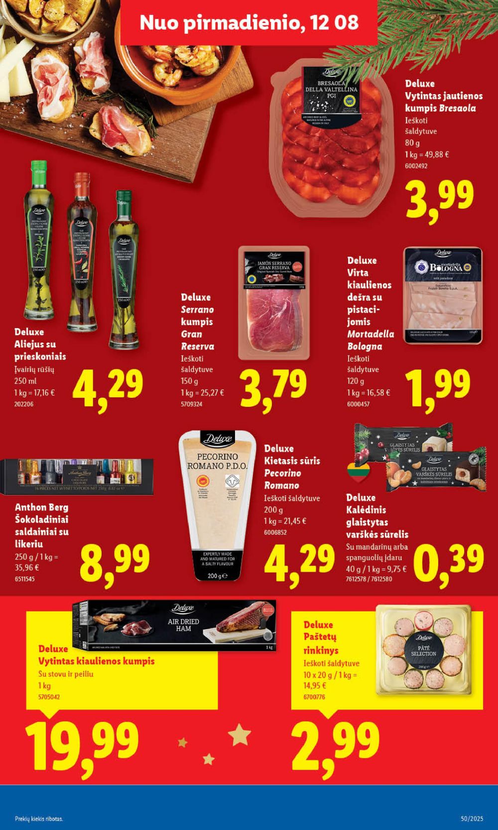 LIDL - Maisto prekių pasiūlymai (2025 12 11 - 2025 12 14) | 19