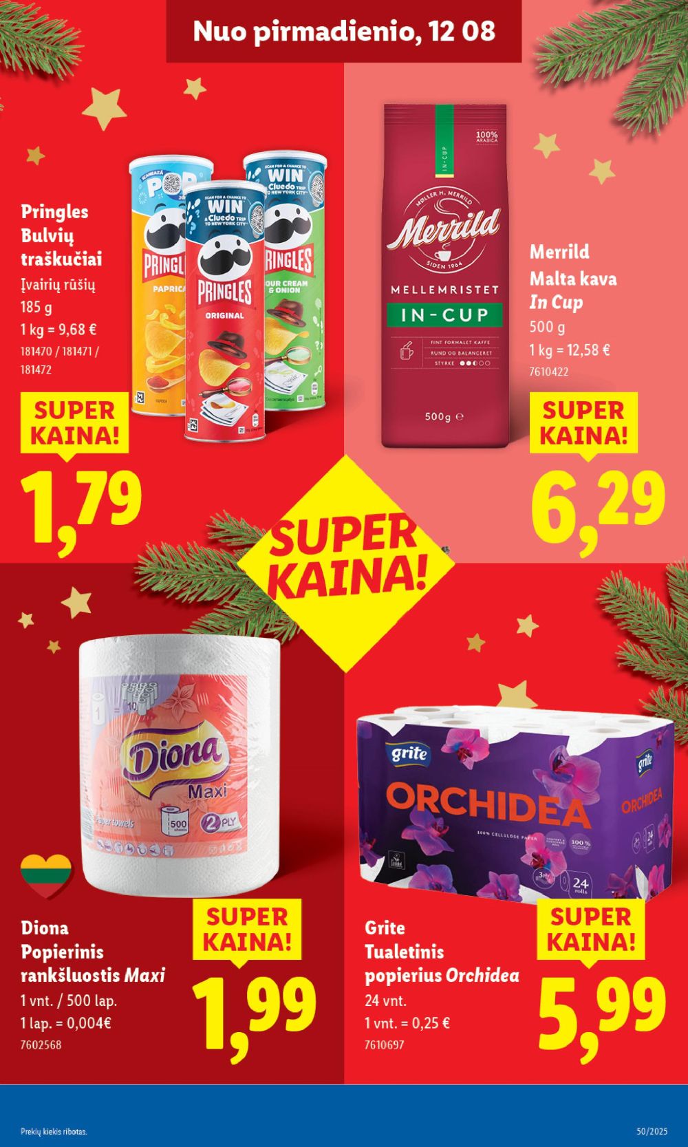 LIDL - Maisto prekių pasiūlymai (2025 12 11 - 2025 12 14) | 29