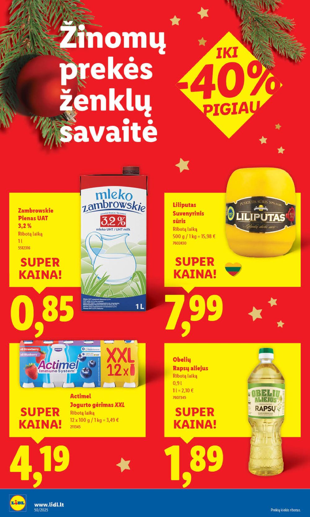 LIDL - Maisto prekių pasiūlymai (2025 12 11 - 2025 12 14) | 34