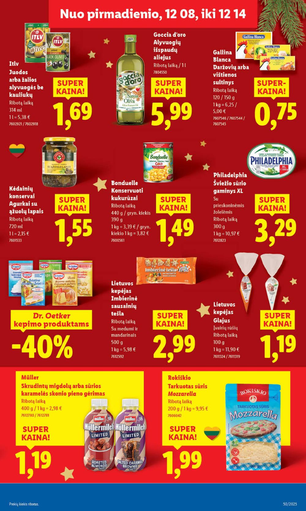 LIDL - Maisto prekių pasiūlymai (2025 12 11 - 2025 12 14) | 35