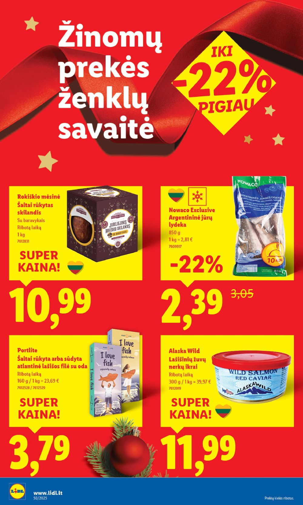LIDL - Maisto prekių pasiūlymai (2025 12 11 - 2025 12 14) | 36