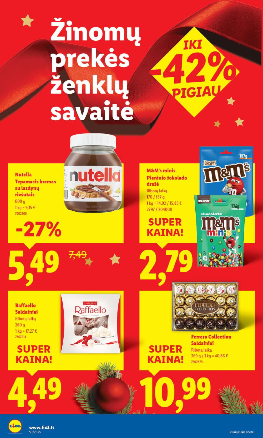 LIDL - Maisto prekių pasiūlymai (2025 12 11 - 2025 12 14) | 38