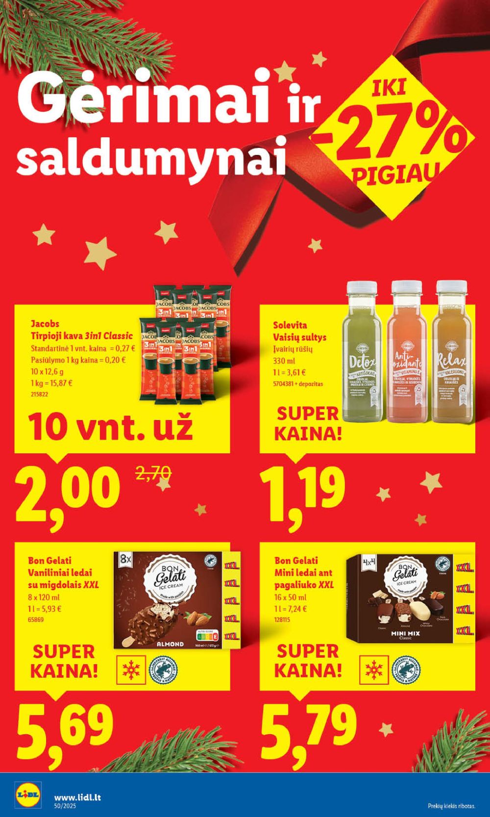LIDL - Maisto prekių pasiūlymai (2025 12 11 - 2025 12 14) | 44