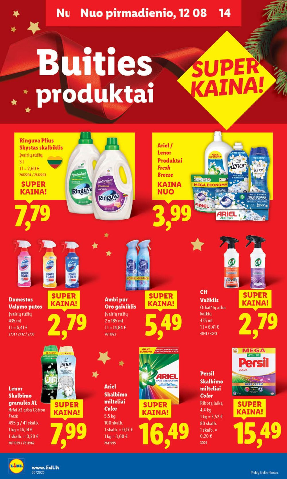 LIDL - Maisto prekių pasiūlymai (2025 12 11 - 2025 12 14) | 48