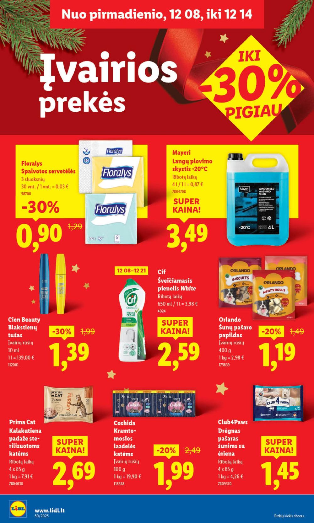 LIDL - Maisto prekių pasiūlymai (2025 12 11 - 2025 12 14) | 50