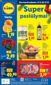 LIDL - Maisto prekių pasiūlymai (2025 12 11 - 2025 12 14)