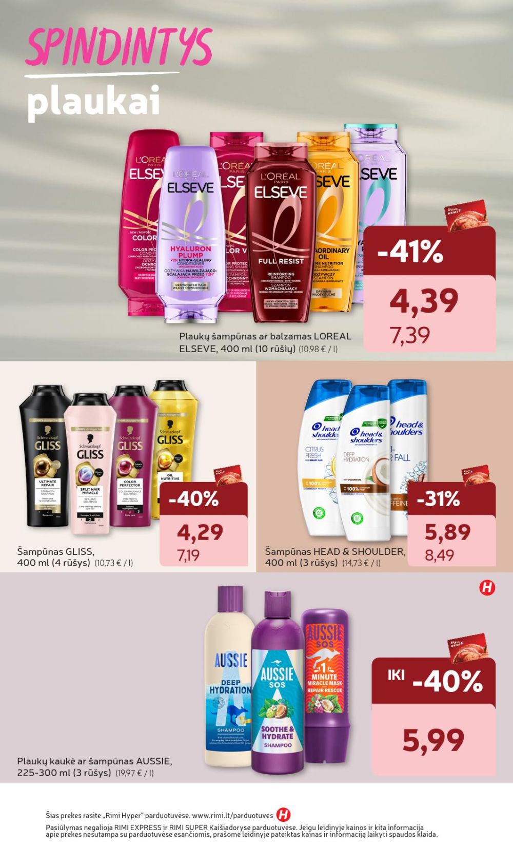 RIMI - Grožio prekių katalogas (2025 10 21 - 2025 11 17) | 2