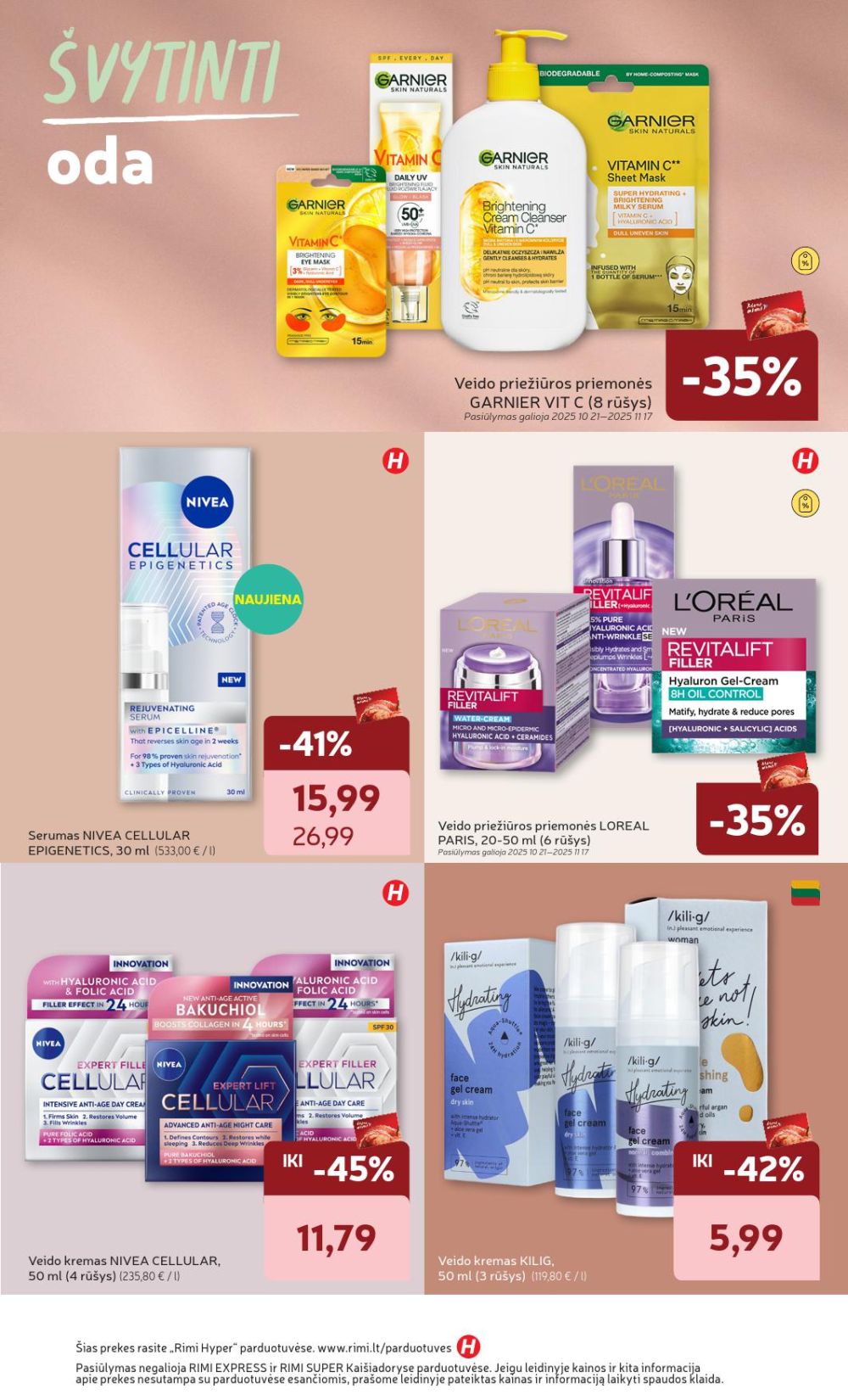 RIMI - Grožio prekių katalogas (2025 10 21 - 2025 11 17) | 4
