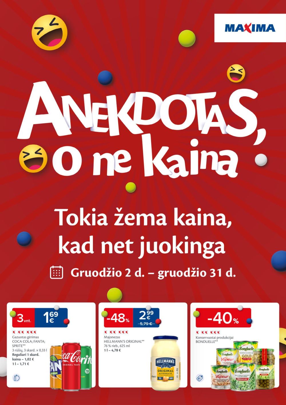 MAXIMA - Anekdotas, o ne kaina (2025 12 02 - 2025 12 31) | 1