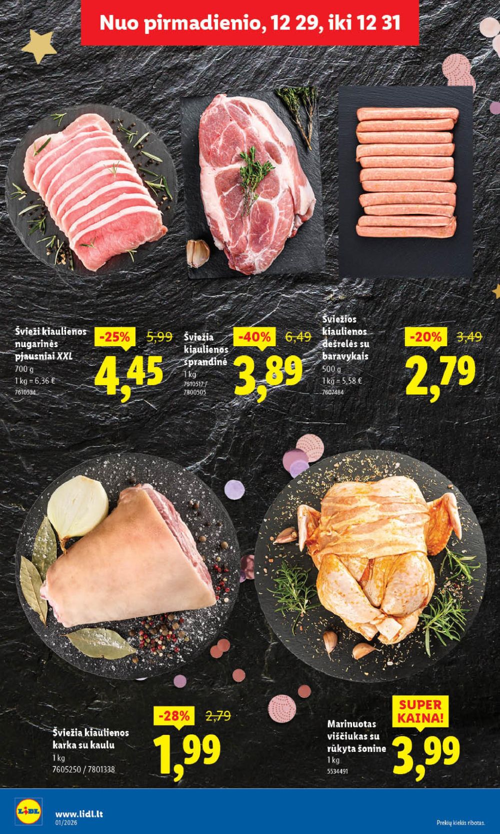 LIDL - Maisto prekių pasiūlymai (2026 01 02 - 2026 01 04) | 12