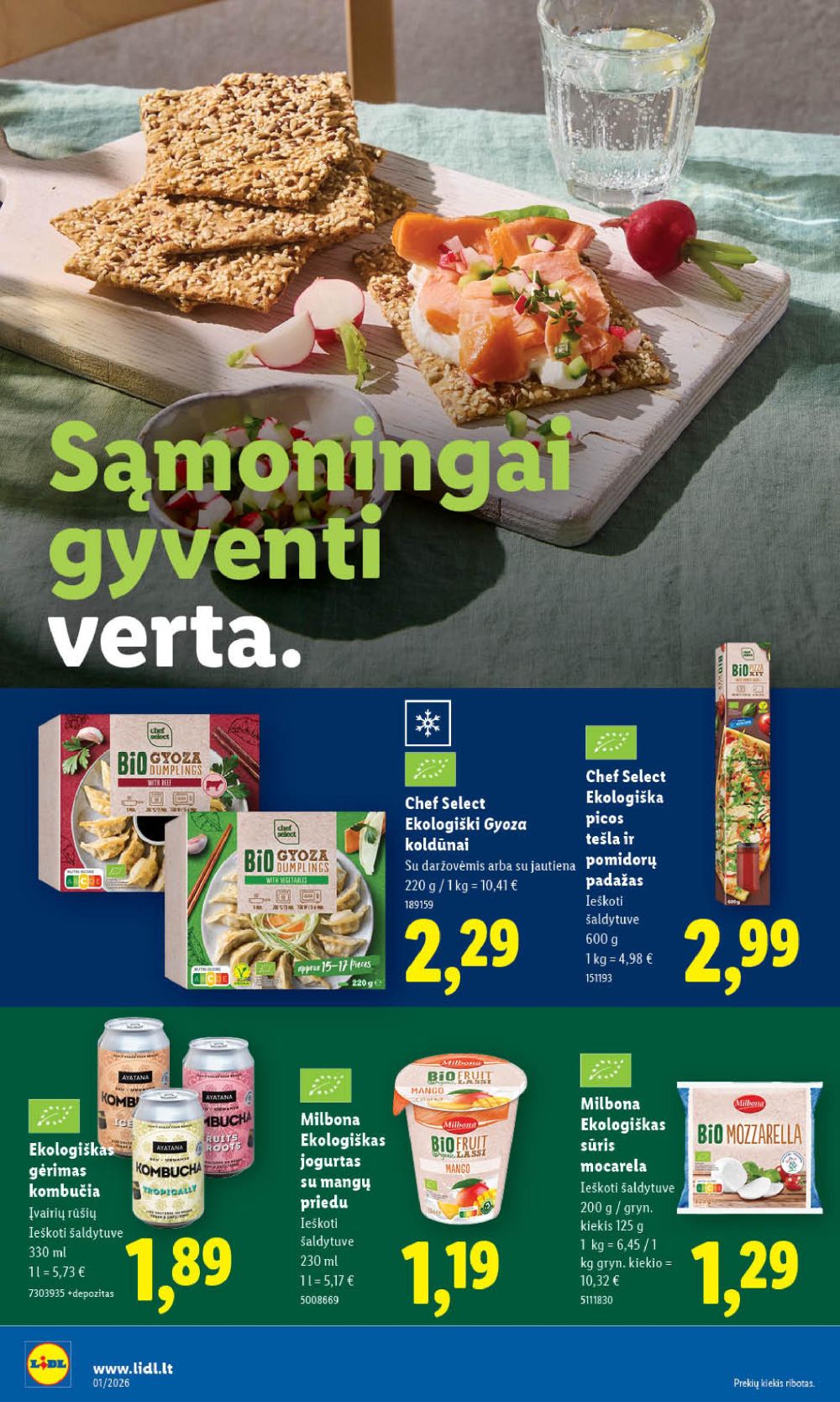 LIDL - Maisto prekių pasiūlymai (2026 01 02 - 2026 01 04) | 16