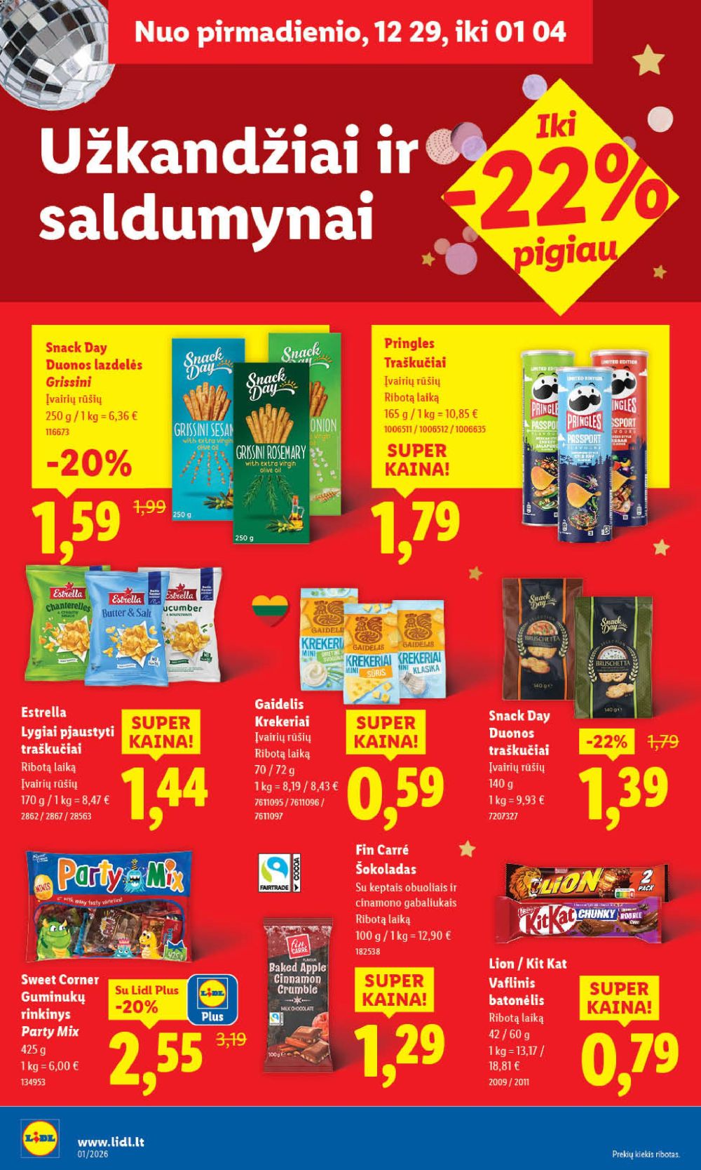 LIDL - Maisto prekių pasiūlymai (2026 01 02 - 2026 01 04) | 32