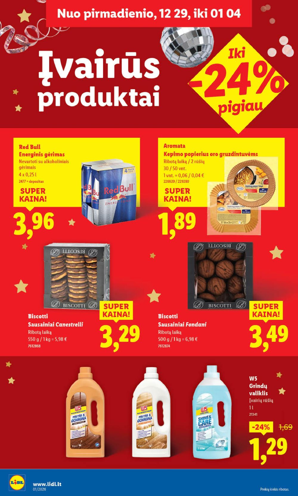 LIDL - Maisto prekių pasiūlymai (2026 01 02 - 2026 01 04) | 36