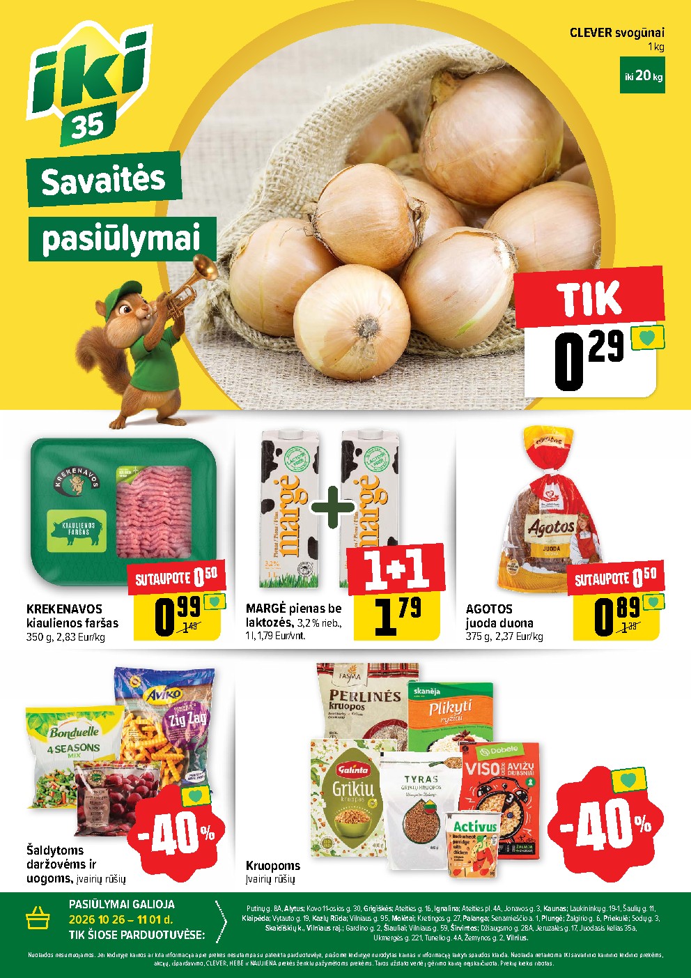 Specialūs pasiūlymai IKI parduotuvės klientams (2026-10-26 - 2026-11-01) | 1